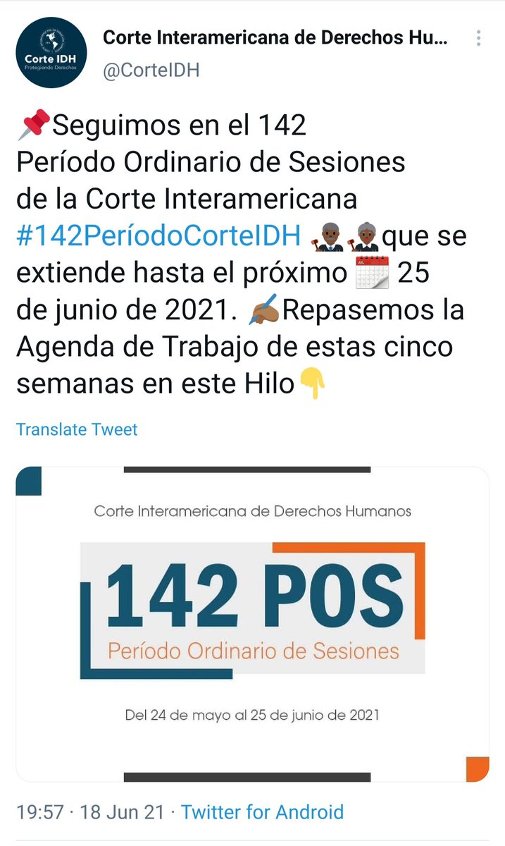 tutoquiroga's tweet image. Restan 6 días en #142PeríodoCorteIDH. 
Hasta el 25-Jun @CorteIDH emitirá dictamen sobre reelección presidencial como &quot;derecho humano&quot;.
#OrtegaMurillo en #Nicaragua, y Evo en #Bolivia, están nerviosos. #BoliviaDijoNO muy atenta, porque ser tirano NO puede ser DDHH de @OEA_oficial.
