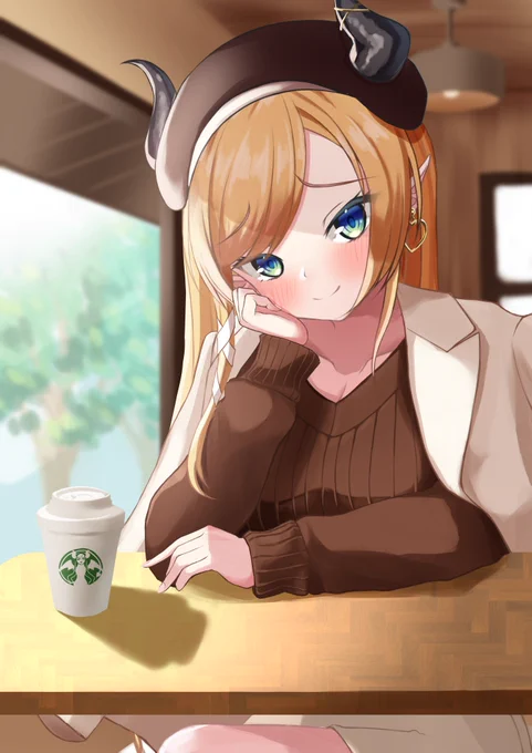ちょこ先生とカフェデート

#しょこらーと
#俺流ちょこ先私服イラスト 