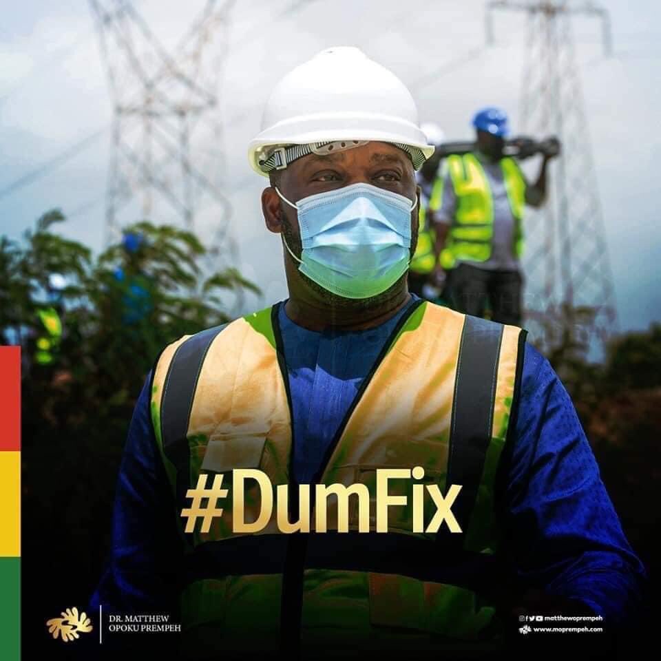 SucessmanY's tweet photo. So the #Dumfix was true after all? 
All of a sudden the NDC propagandists and liars who were making noise about the repair works on transmission lines, which lead to temporary power outages, ARE ALL QUIET. #NDCISNEVERTHESOLUTION https://t.co/bVemm3gAdc