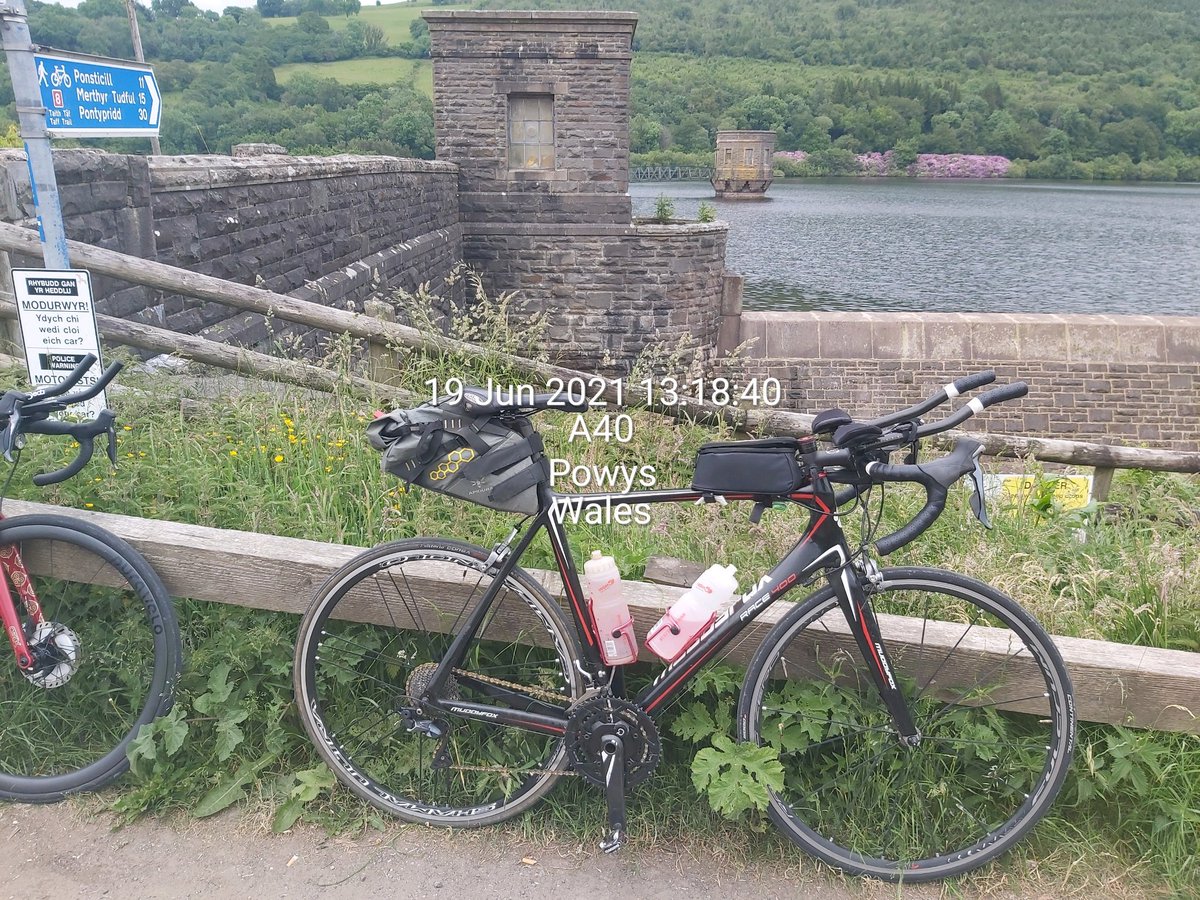 #transwales21 <a href="/theracingcoll/">TheRacingCollective</a> checkpoint 4, Tal Y Bont reservoir!