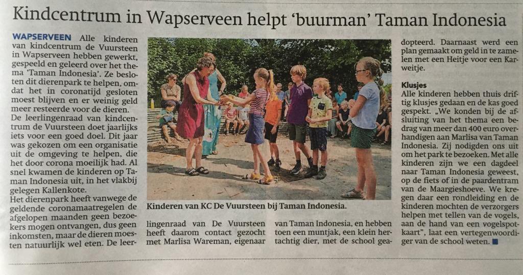 Mooi initiatief van de leerlingenraad van KC de Vuursteen! #betrokkenheid