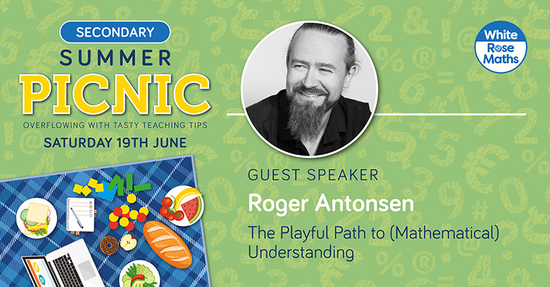 White Rose Maths Secondary (@wrmathssec) on Twitter photo ⭐ It's time for our last session of the day, and what a session to end on!
Internationally renowned guest speaker <a href="/rantonse/">Roger Antonsen</a> is taking us down The Playful Path to (Mathematical) Understanding!
#MathsPicnic ⭐ It's time for our last session of the day, and what a session to end on!
Internationally renowned guest speaker <a href="/rantonse/">Roger Antonsen</a> is taking us down The Playful Path to (Mathematical) Understanding!
#MathsPicnic