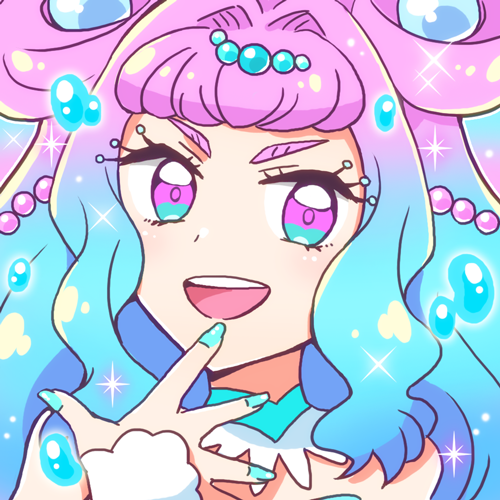プリキュア「プリキュア何人描けるか挑戦70人目 キュアラメール 」|緋都のイラスト