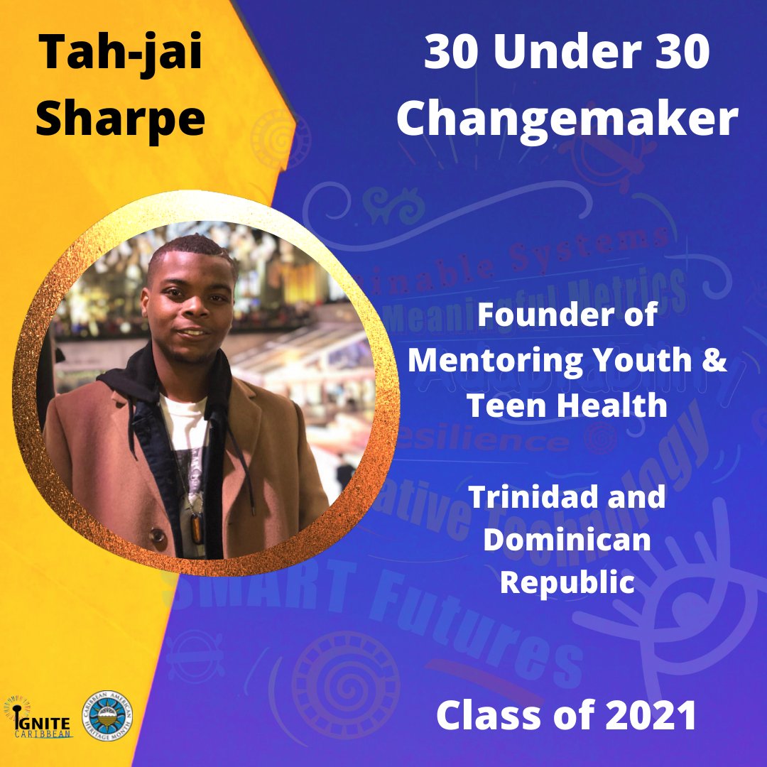 Ignite Caribbean is pleased to announce that <a href="/TahJaiSharpe/">Tah-jai Sharpe</a> has been named among the top 30 Under 30 Changemakers for 2021. Congratulations! Our awardees will be honored on June 19 on Facebook Livestream <a href="/CaribMonth/">Carib-American Month</a> at 12:30pm EST.
#CAHM
#ncahm2021
#ignitecaribbeanhonoree