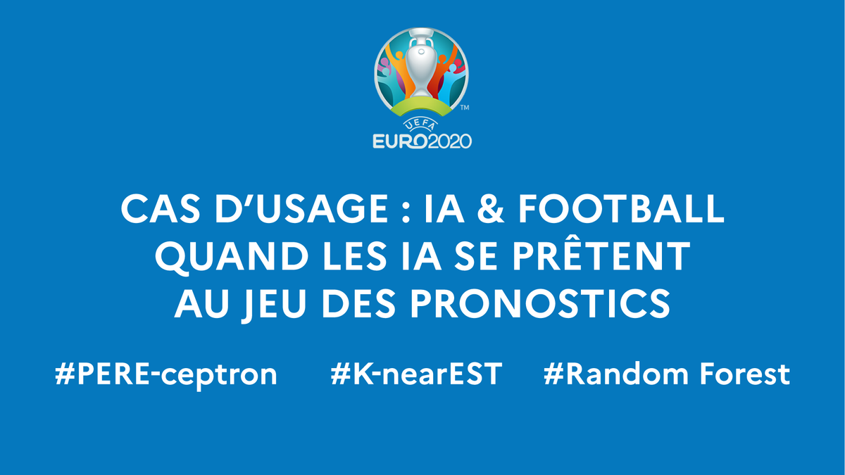 Maison_IA's tweet photo. Pour mieux comprendre 🤖 #PEREceptron 👾 #KnearEST & 🌲 #RandomForest et le mini-tournoi #IA vs 🧠 #TeamMIA, découvrez le cas d’usage IA dans le #football ⚽️ avec utilisation du #MachineLearning pour prédire les résultats des rencontres de l’#EURO2020 !
➡️ https://t.co/IOKGrfPMlY https://t.co/0GKDsbLQQV