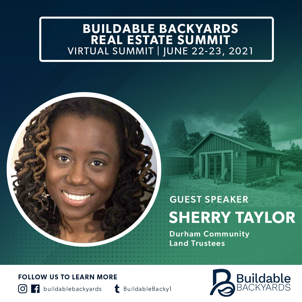 BuildableBacky1's tweet image. We&apos;re down to the wire! only 3 days until the start of #BuildableBackyards! Let&apos;s review our next session &amp;amp; the speakers --  
Session 5 is titled: 
The Opportunity of Place: Shared-Equity &amp;amp; ADUs
Time: June 23, 2021 - 1:00-2:00pm ET
REGISTER TODAY: bit.ly/33cTRHW