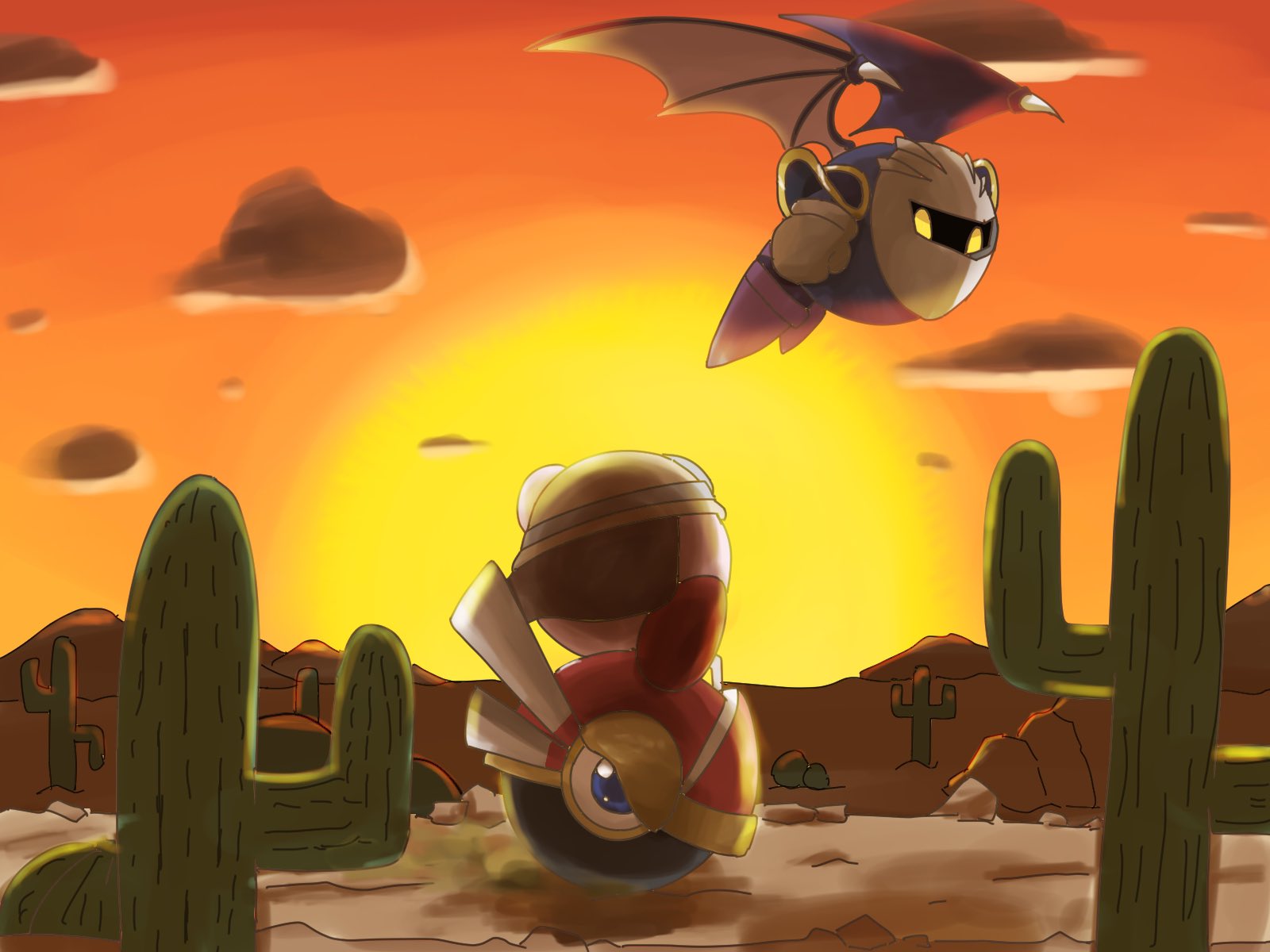 餡ライム 毎日メタナイト 友と夕日と T Co Su4ibpuvua Twitter