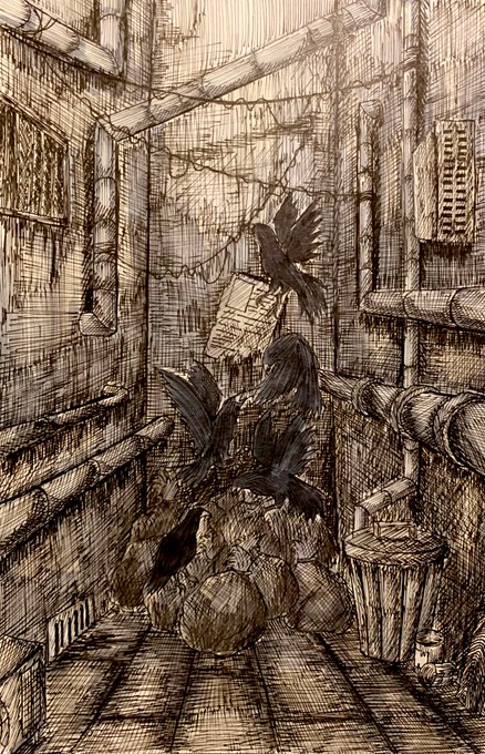 ゴミ捨て場のtwitterイラスト検索結果
