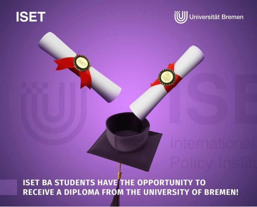 The TSU International School of Economics (ISET) and the University of Bremen have signed an agreement, according to which students who undergo their fourth year studies at the University of Bremen will be awarded dual degree diplomas from ISET and the University of Bremen.