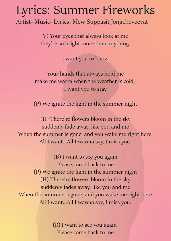 Zenti Truong X Mss Who Need The Lyrics Let S Sing Together Greenwavesavetogether Mewsuppasit