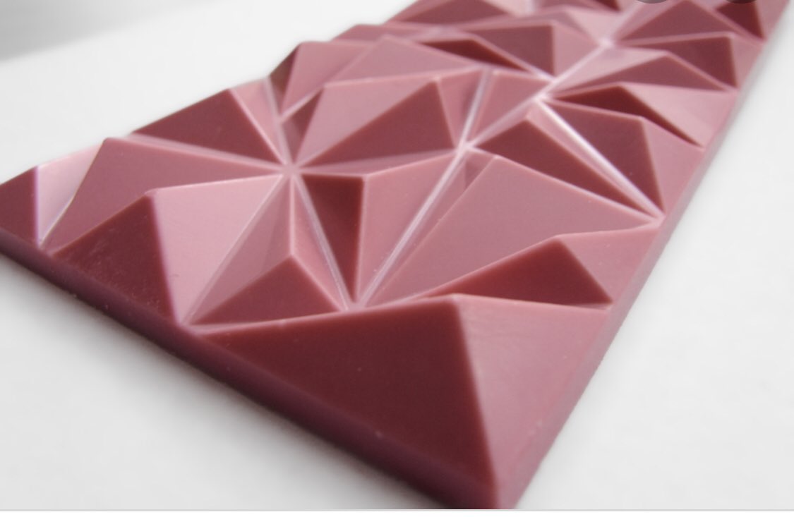 nycjamgal's tweet photo. For those who haven’t Googled #RubyChocolate yet it IS a thing as @treyanastasio mentioned and features an unfermented cacao bean treated with acids (not L) to maintain the bean’s reddish/pink hue and tastes berry fresh & fruitier. #NotAStripper #SPAC https://t.co/dJmDz2xGhB