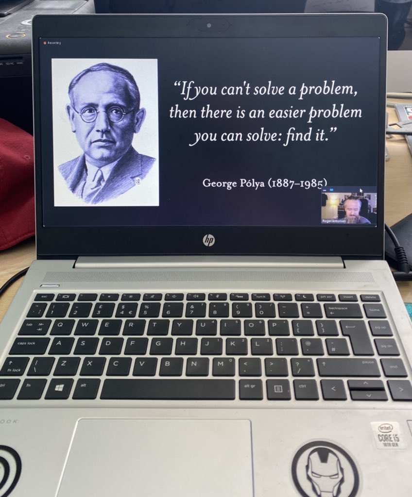 CartlichMr's tweet photo. My word this talk by @rantonse is fascinating! Here’s the first but I’ll be pinching and discussing with students #MathsPicnic https://t.co/9w37WLoIvR