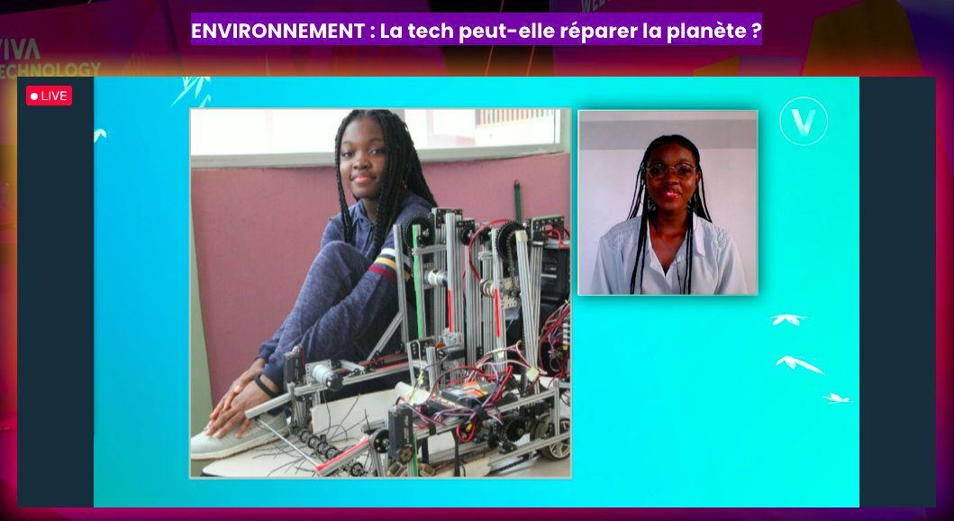 PaironStephanie's tweet photo. Incroyable invention d'un robot capable de recycler les déchets par l'inspirante Xaviera Kowo, récompensée par le Prix LES MARGARET 👏 Une nouvelle fois de si belles perspectives pour la planète grâce à la tech! ♻️
#VivaTech #TechForFuture #MBADMB https://t.co/6AGnmZX5Fb