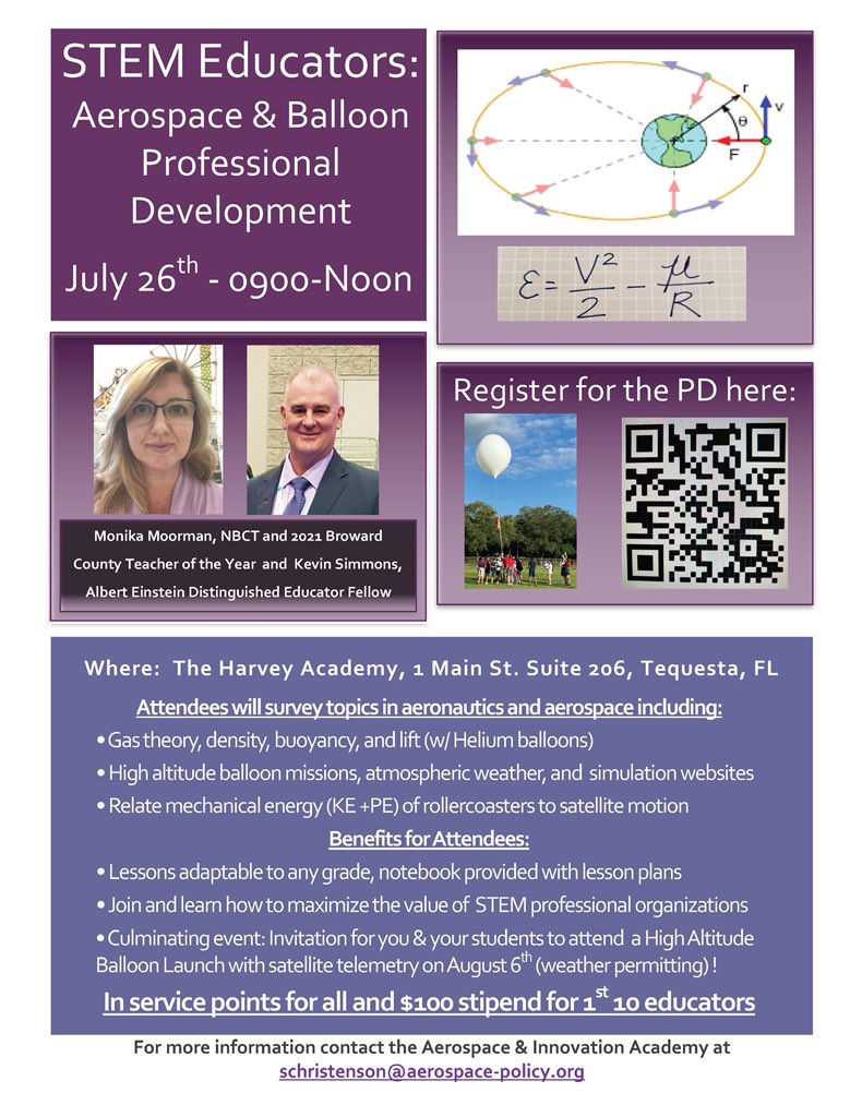 MrsMoorman1's tweet photo. Aerospace enthusiasts/STEM educators, hope you can join us! @bluecubesat @Shawnalee315 https://t.co/DwK8Lbmvnf