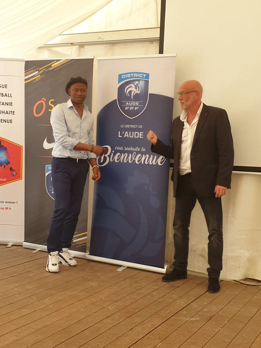 JMCOUSTAL's tweet photo. Pour l’ANCMP je suis Présent à l’assemblée générale du district de l’Aude de football  pour la présentation des stages À l’attention des jeunes footballeurs avec AMARA SIMBA #ANCMP  #AmaraSimba #PSG #ASMonaco #FFF #DistrictAude #TeamForce #Carcassone https://t.co/mvfIIw8JQ5