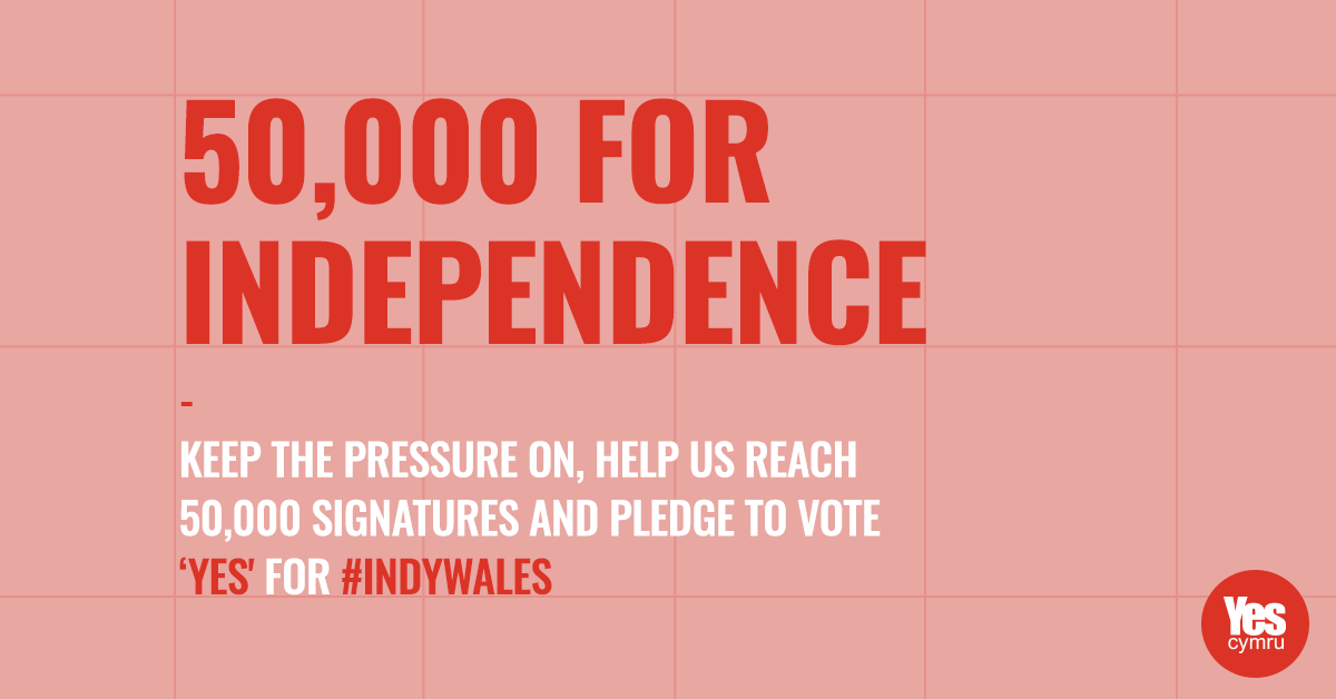 Are you yes yet? Or maybe you're indy-curious? Have a look at some of the resources on our website, then sign our petition 🙌 

We want to get 50,000 signatures of people who have pledged to vote YES in a referendum on Welsh independence! yes.cymru/50000forindy

Like/RT