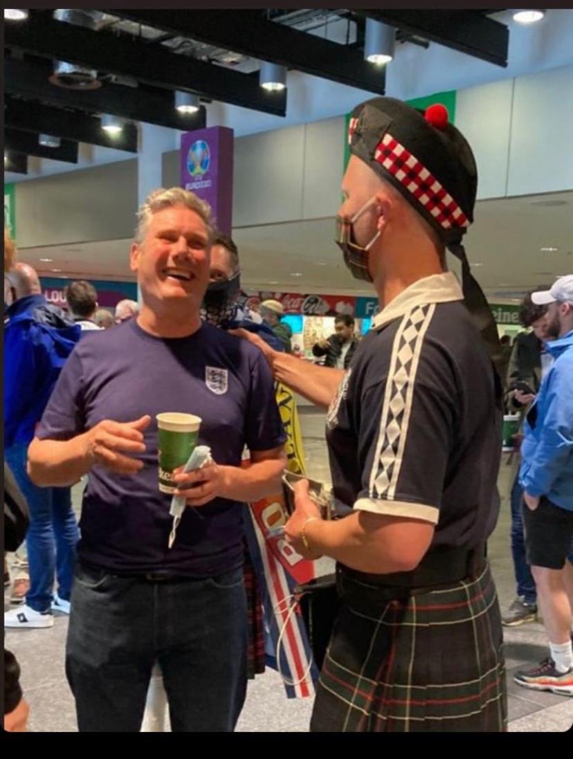 I’m happy for <a href="/Keir_Starmer/">Keir Starmer</a> that he had a nice time at the footie last night.

It’s just a bit galling to see this 48 hours after he voted for this kind of stuff to continue to be illegal at weddings.

Labour hypocrisy.