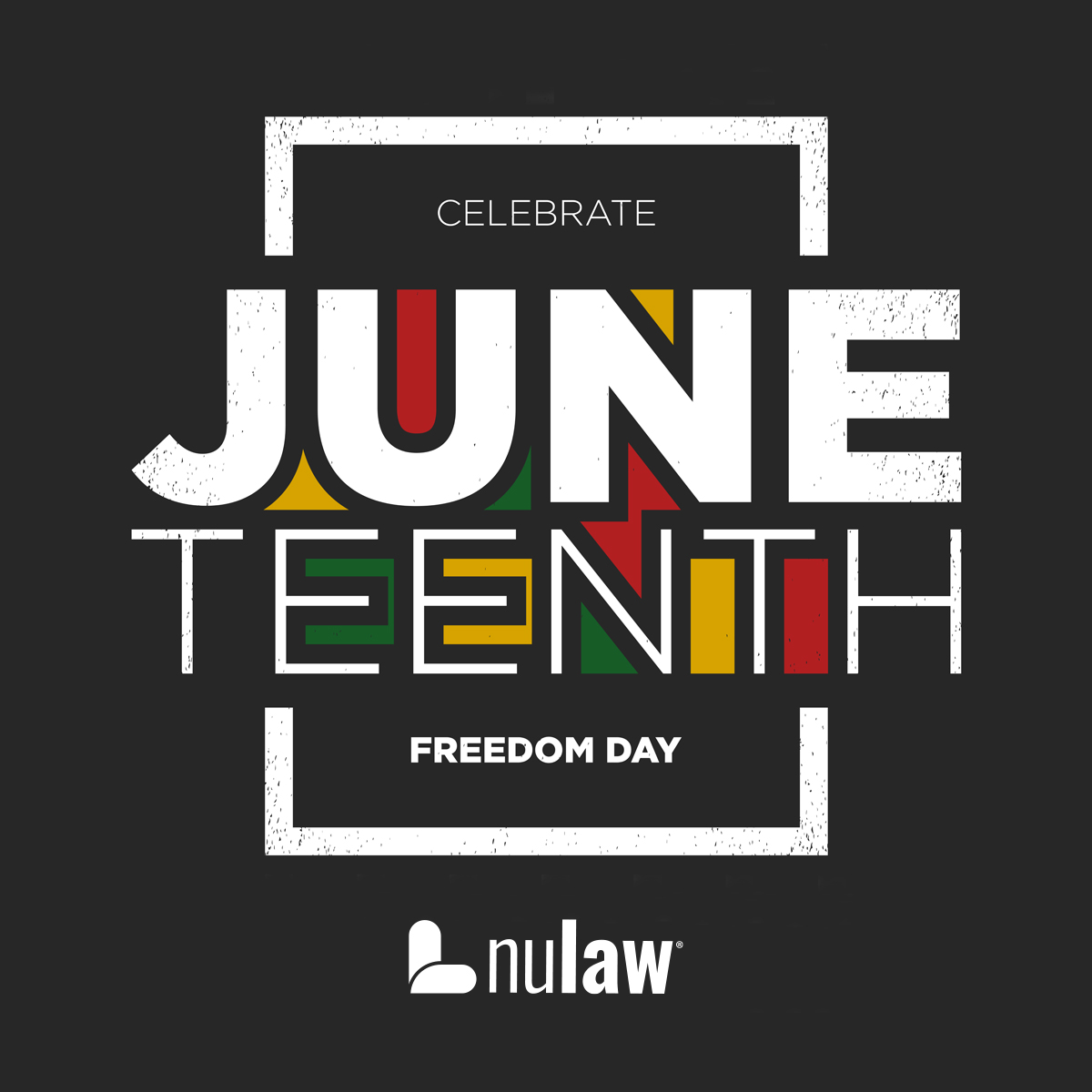 NuLawApp's tweet photo. NuLaw is proud to celebrate Juneteenth today, in commemoration of the emancipation of those who suffered through the scourge of slavery. 

May today be a day to reflect on, acknowledge, and celebrate freedom.

#Juneteenth #FreedomDay https://t.co/4MXyyBXLTy