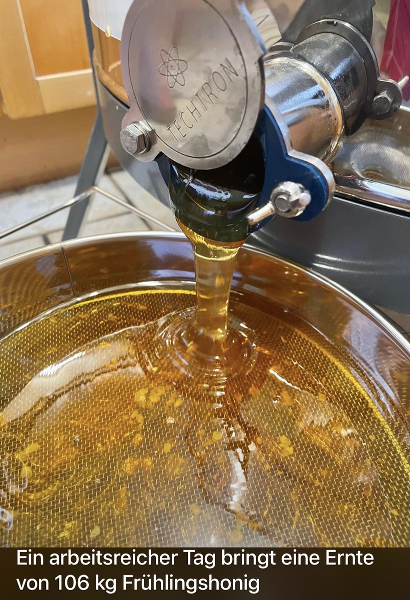 Meine Kinder haben heute 106 kg Honig geschleudert #OeNR #OeBH #GEBÖS # einfach super!