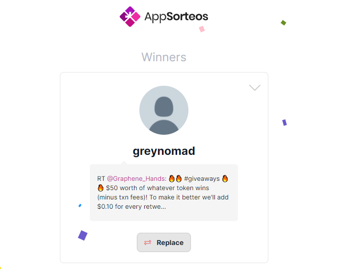 Graphene_Hands's tweet photo. Congratulations to @greynomad for winning 14,423,922 #SAFEMOON!
If you'd like to have the chance of getting 1.5x that of #GRPHT I'm sure we can work something out as well! 😉
Please DM your wallet! https://t.co/vAjE0i2CXt