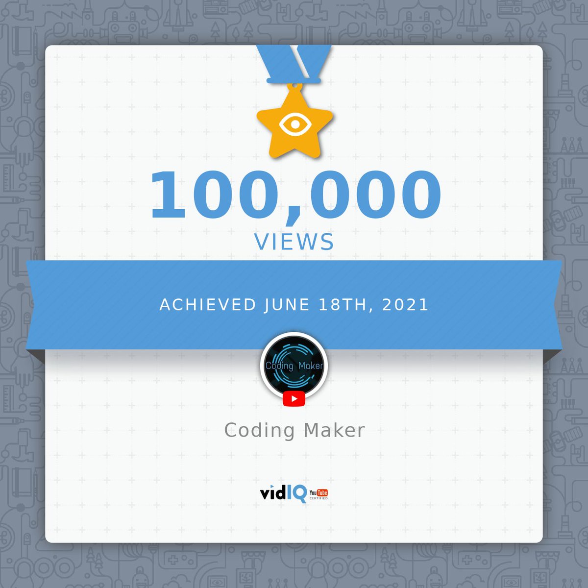 CodingMaker's tweet image. YouTube100,000 Views😎
#YouTube
#youtubeviews #views #codingmaker #webdevelopment