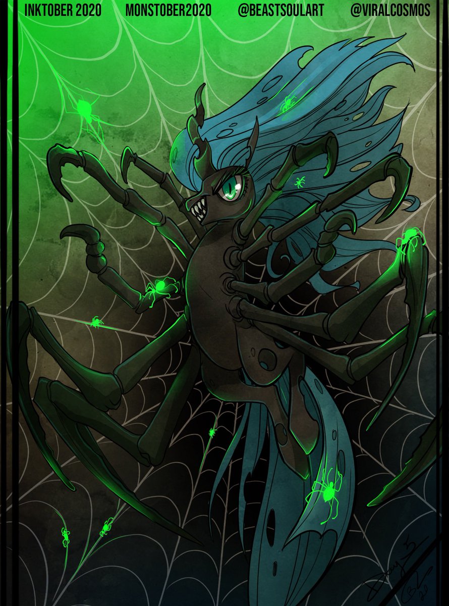 viralcosmos's tweet photo. Question: should I continue the 31 Days of Queen Chrysalis I didn’t complete during last years #Inktober ? 🥲🥲🥲💚 

#queenChrysalis #Inktober2020 https://t.co/hnyiFU149M