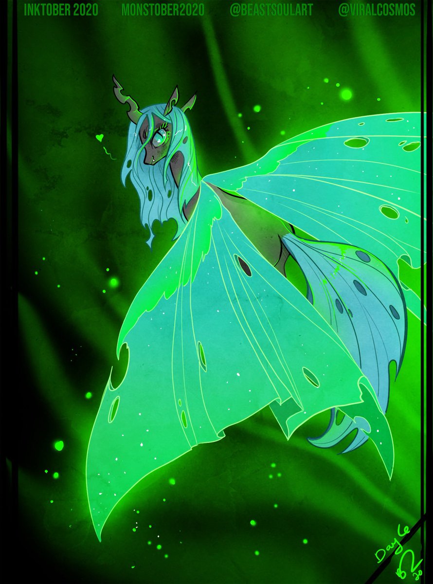 viralcosmos's tweet photo. Question: should I continue the 31 Days of Queen Chrysalis I didn’t complete during last years #Inktober ? 🥲🥲🥲💚 

#queenChrysalis #Inktober2020 https://t.co/hnyiFU149M