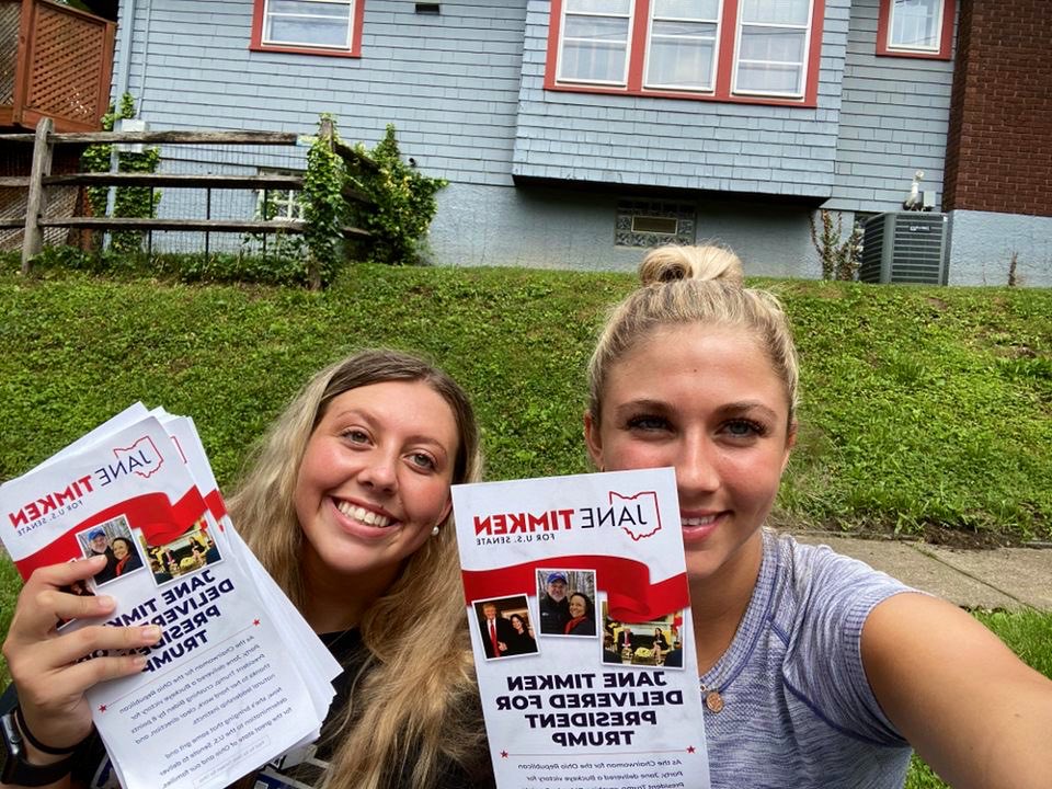 Having so much fun interning for <a href="/JaneTimkenOH/">Jane Timken</a> for US senate!! #OHsen