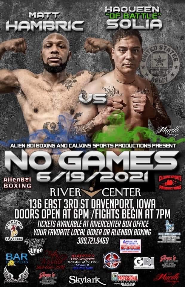 Robbie1Kenobi's tweet photo. Good luck tonight to @MattHambric out of @RickRamosBoxing who makes his professional #boxing debut against Haqueen Solia at the “No Games” live event! #boxeo #NoGames #HambricSolia #MattHambric #TheDebut #BodyShotBoxing #ChicagoPride #ChiTown #MyFightMyStory https://t.co/WjUiivxsfD