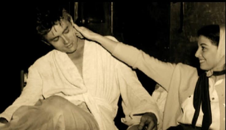 James & Pier in 1954 happy birthday to Pier Angeli who would\ve been 89 today!    