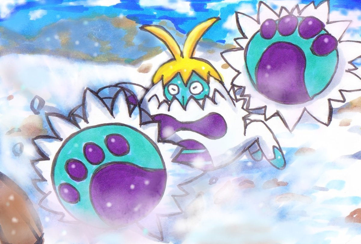 ユウd ケケンカニ蟹と雪男両方のモチーフが面白いんですよね 進化前のマケンカニはメレメレ島で序盤でゲットできるのに長らく 進化できないのが当時話題になってたような 殿堂入り直前 ラナキラマウンテンでやっと進化