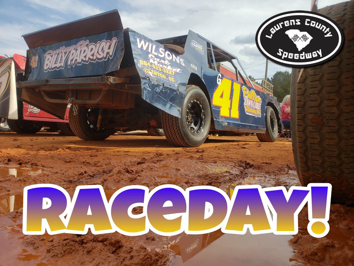 RACEDAY! ☝🏁🏆

It's raceday at Laurens County Speedway, the Darlington of Dirt! 

Head to the track for great weekly action including:

- Thunder Bombers
- Limited LM 
- 602 Crate
- Front Wheel Drive 
- Thunder Bomber Futures 
- Stock 4

Drivers meeting at 6:30!

#Sliderdays