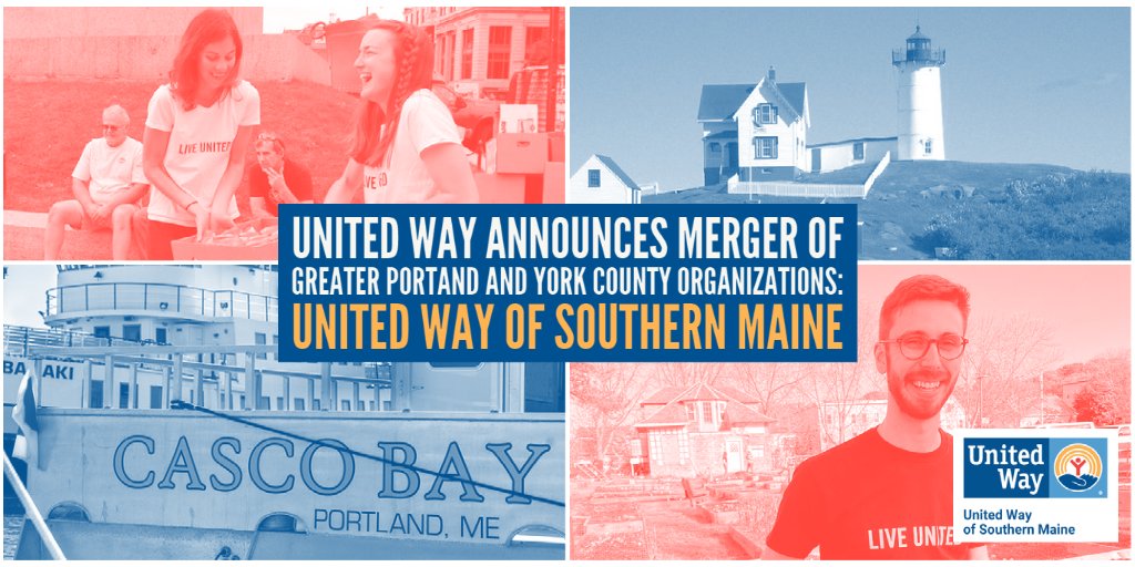 Have you heard the news? United Way of York County and United Way of Greater Portland are joining forces to improve the quality of life for everyone in our region. Read more: bddy.me/3gK9jSa #BetterTogether