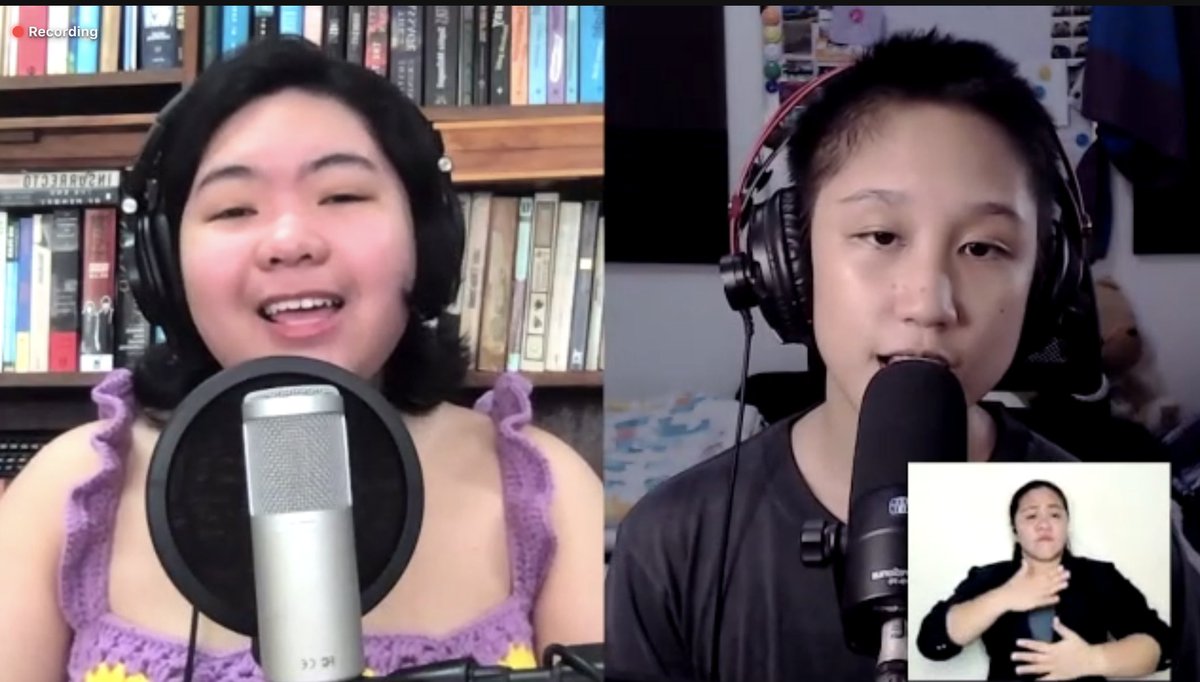 mmprideorg's tweet photo. Indie folk duo @LilyOnTheRiver serenade us with a  rendition of "Unhappy Serenity." Those harmonies!!! 

#SulongSining #SulongVAKLASH✊🏽🏳️‍🌈 https://t.co/9zOvTP1yrq