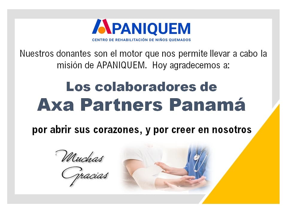 Gracias a quienes conocen nuestra labor de ayuda, y nos apoyan porque creen en nosotros. #Apaniquem #NoMasNiñosQuemados #prevencion #panama🇵🇦