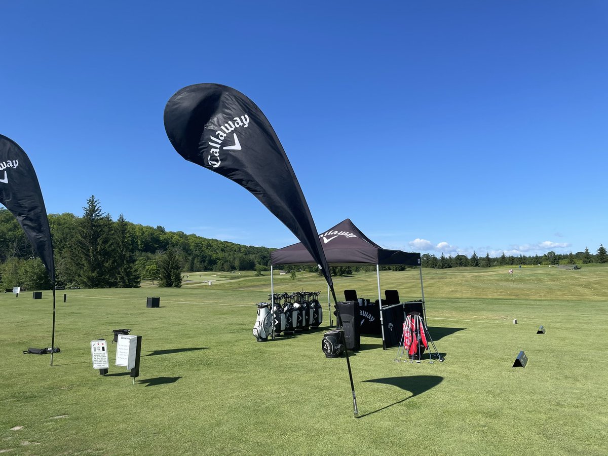 JHolobow's tweet photo. Feeling a little breezy out there today @CamelotGolf won’t hurt the full day of fittings with @BillTweating @GaryGraveline https://t.co/SACMhWumHE