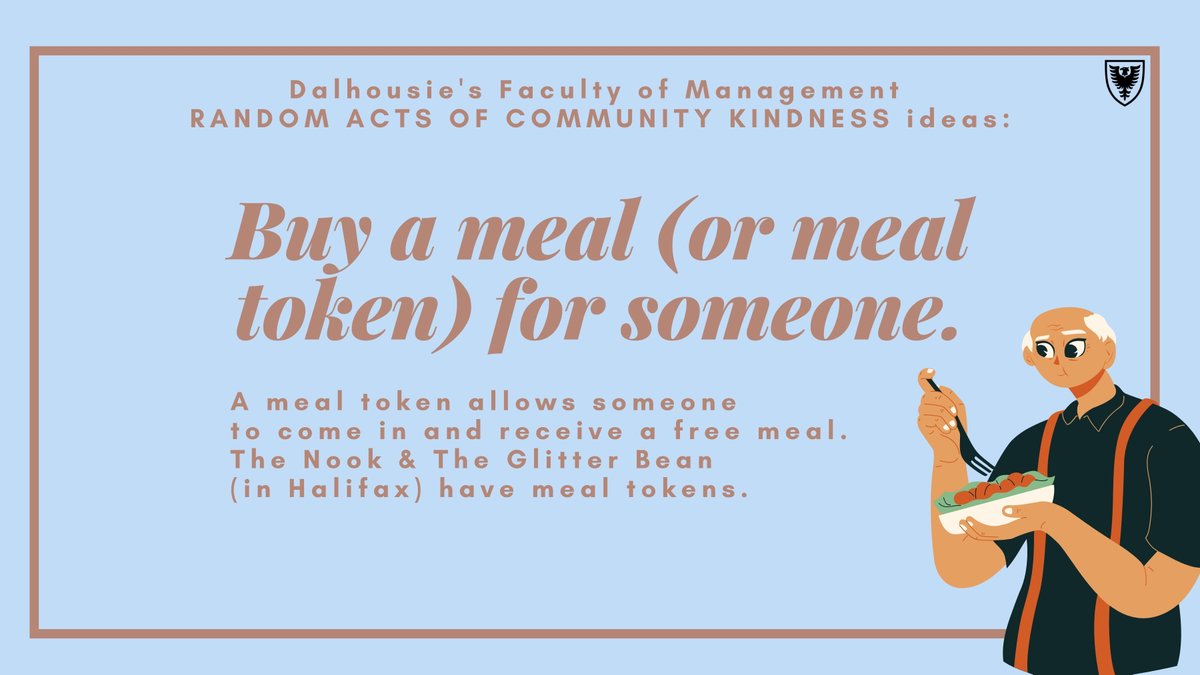DalManagement's tweet photo. ๐It's a beautiful weekend to do some Random Acts of Community Kindness. #mgmtRACK
Need some ideas? ๐งต
๐๏ธYou can visit @anaandzac's sidewalk sale today from 11 AM to 5 PM (part of #OpenCityHalifax run by @developns). ALL proceeds go to @MentalHealthNS. https://t.co/I8G9Qd8Bea