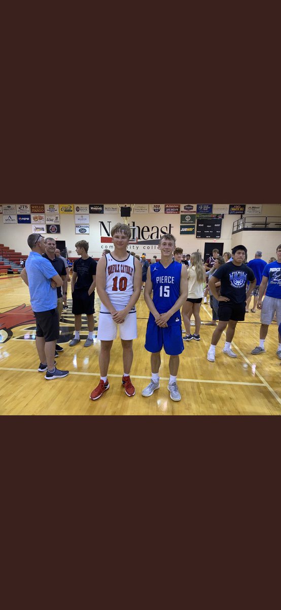 Congrats to Christian Mickelson and Dawson Watts, two of our incoming 2021 Freshmen on playing in the NE Nebraska all star game last night! Excited for both of their futures in the navy and gold #MountUp