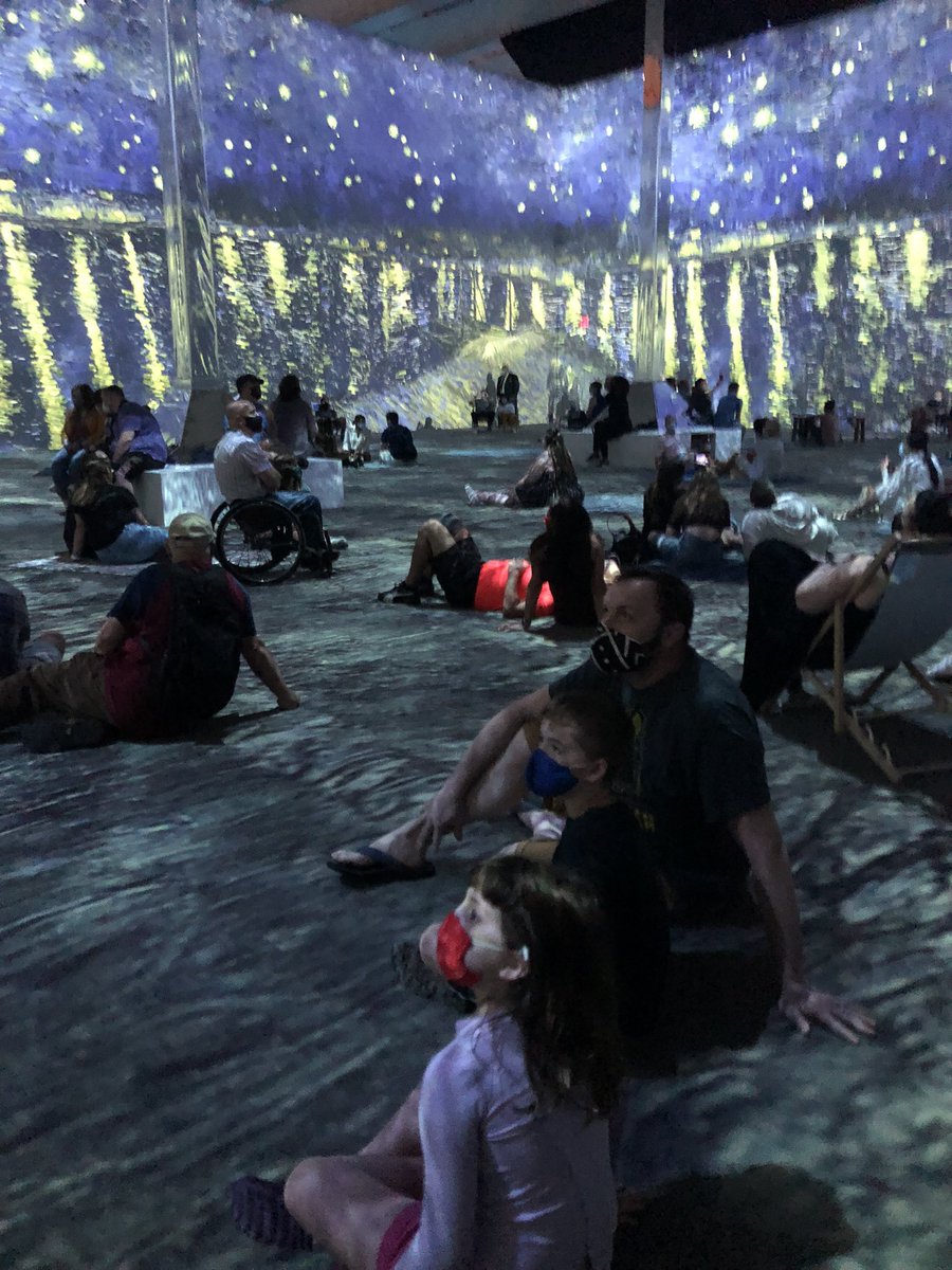 “Normality is a paved road… it’s comfortable to walk on, but no flowers grow there.” - Vincent Van Gogh. A morning at the Immersive Van Gogh exhibition, Manhattan.