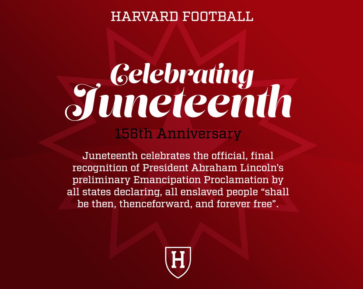 Today is a day of Great Celebration, Happy JuneTeenth! #GoCrimson