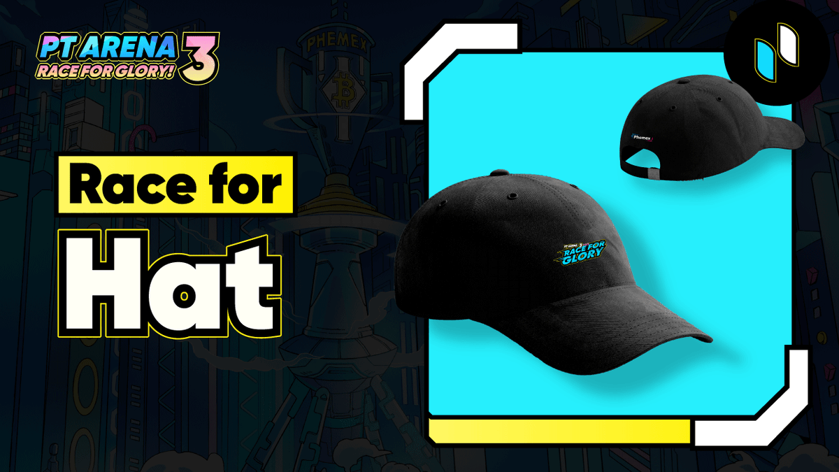 Phemex_official's tweet photo. ✨ RACE FOR HAT ✨ 

To Enter
🏁 RT with hashtag #PTArena
🏁 Tag 3 friends
🏁 Answer: When does the competition start?

5 winners get 20 $USD bonus + 1x themed merch! 💸 As usual, don't forget to change your Twitter avatar to increase your chances of winning! 😎 https://t.co/ODW0Nm599E