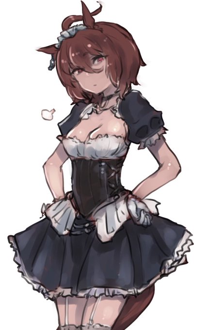 メイドはロング派だけどメイド服としてはミニもありだしまかり間違うとエイシンフラッシュになってしまうしタキオンは執事服の方が似合うと思う 