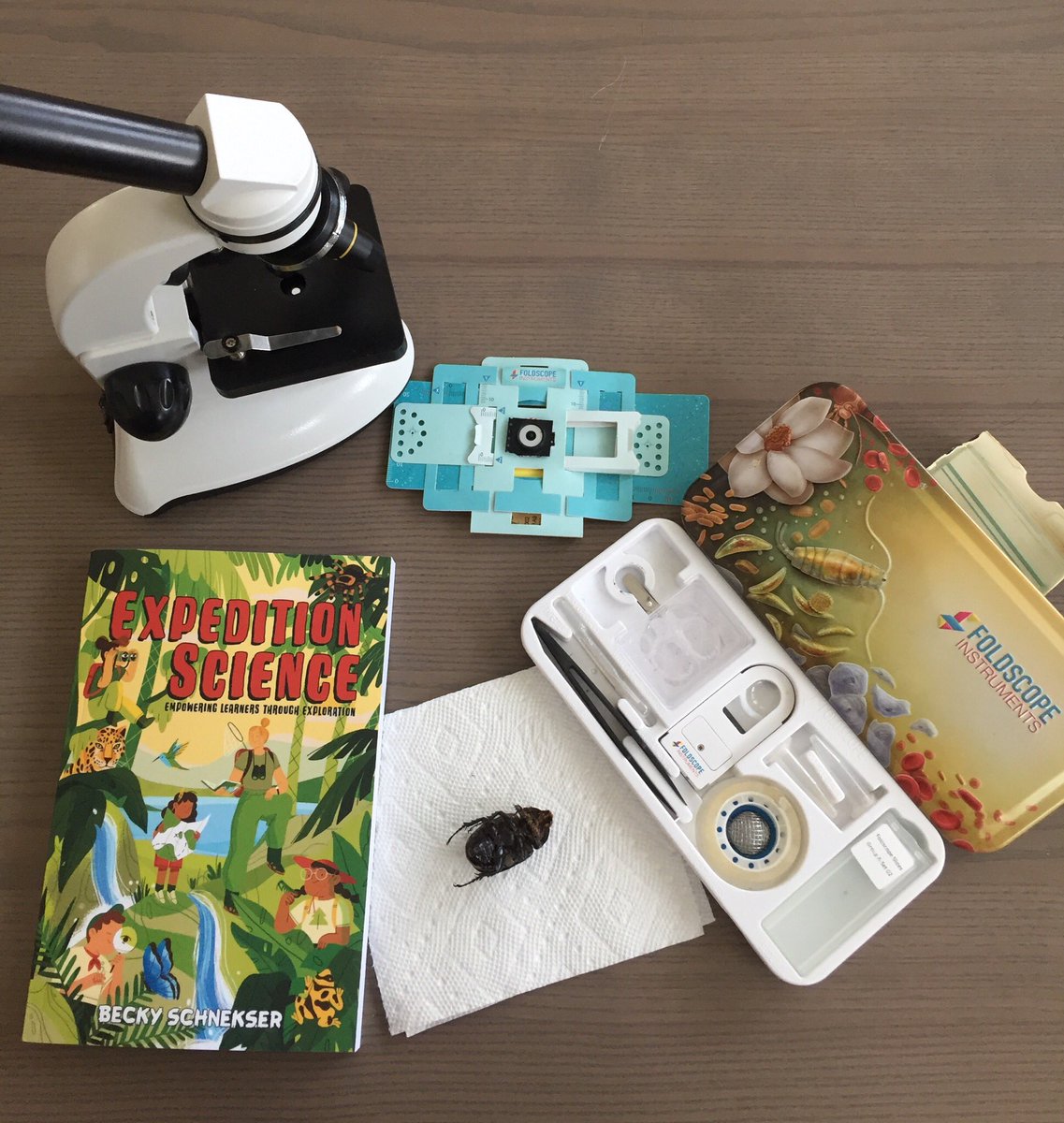 hollyastuart's tweet image. And my home lab is now complete!! I can’t wait to get into @schnekser’s new book “Expedition Science”! 

#stuartscience #teachbetter #expeditionscience #tlap #scitlap @dbc_inc