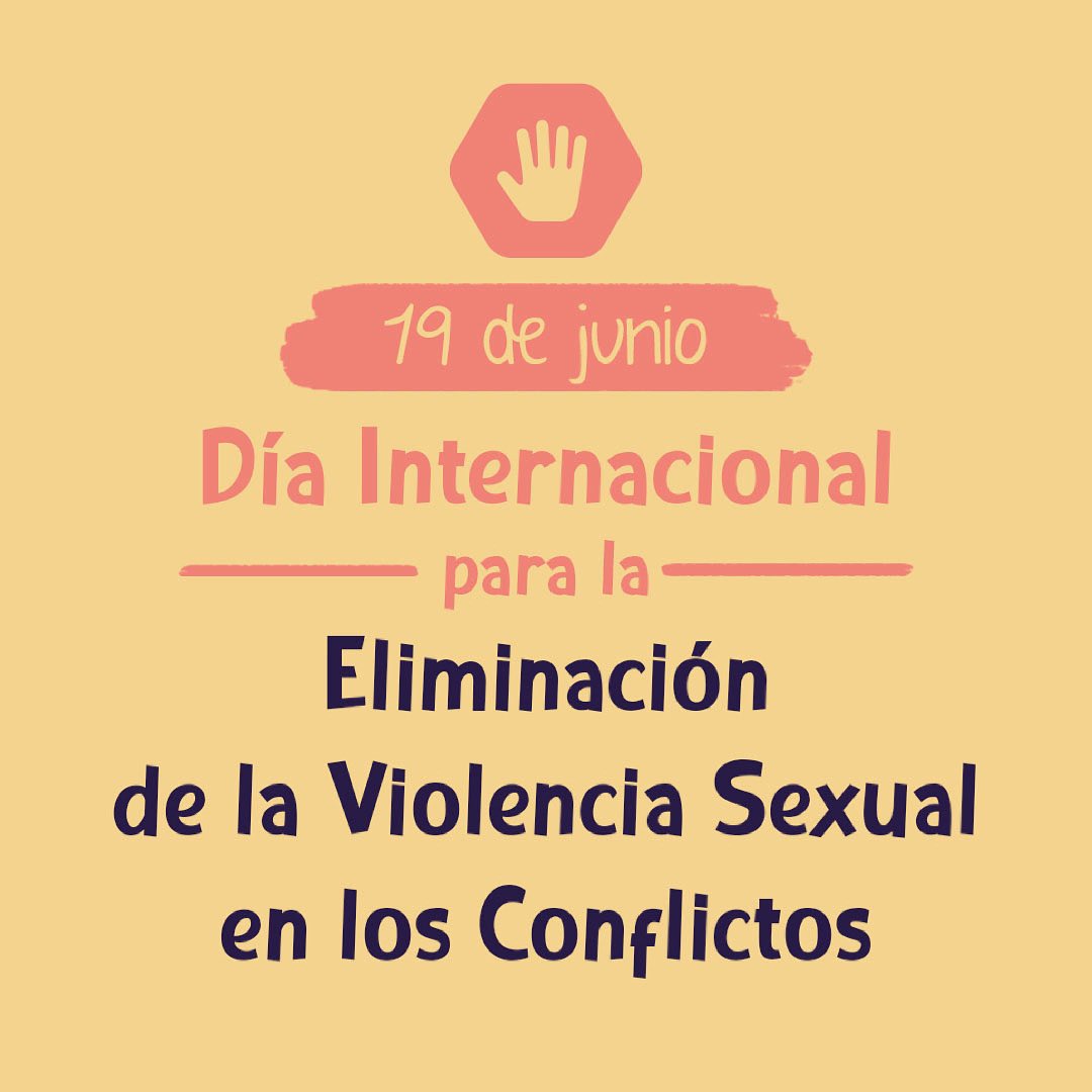 Cada 19 de junio es el Día Internacional para la Eliminación de la violencia sexual en los conflictos, una fecha que visibiliza este flagelo y lo trata de  manera precisa.

Este año se aborda la problemática de la violencia sexual en los conflictos, agravada por la pandemia.
