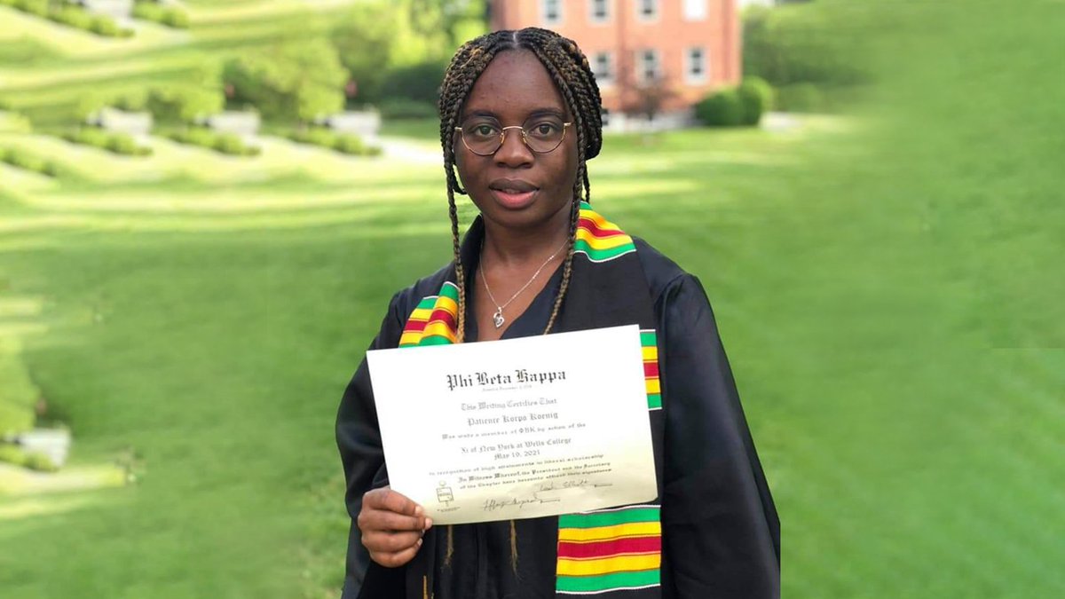 SMARTLiberia's tweet photo. Read the story of how Patience Koeing, - a member of the 2017 cohort of the Lift Liberia Scholars program - transformed from a caterpillar to a butterfly through our Education Advancement Program with the support of the Sofi Tucker Foundation. https://t.co/YxiJmUthpB https://t.co/grLz9c7UZ6