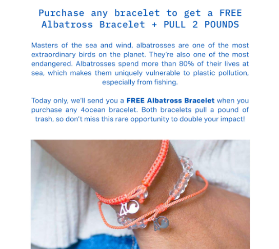 beachobxgirl's tweet photo. Today only - purchase any @4ocean bracelet and receive the #ablatross bracelet for free🆓
Plus pull 2 pounds of ocean trash!
Code BEACH10 to save 10%
Link https://t.co/Z7JOu2cnJf
#4ocean #bracelets #4oceanlifestyle #beach10
#4oceanbracelet #4oceanbracelets #recycle https://t.co/ftu6yQ4GaM