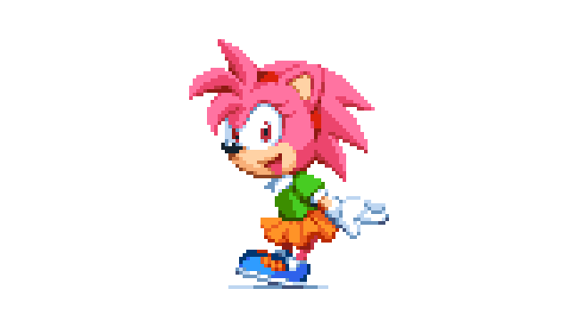 Mcd ソニック ザ ヘッジホッグcd エミー ローズ Sega ドット フラッグさんのイラスト