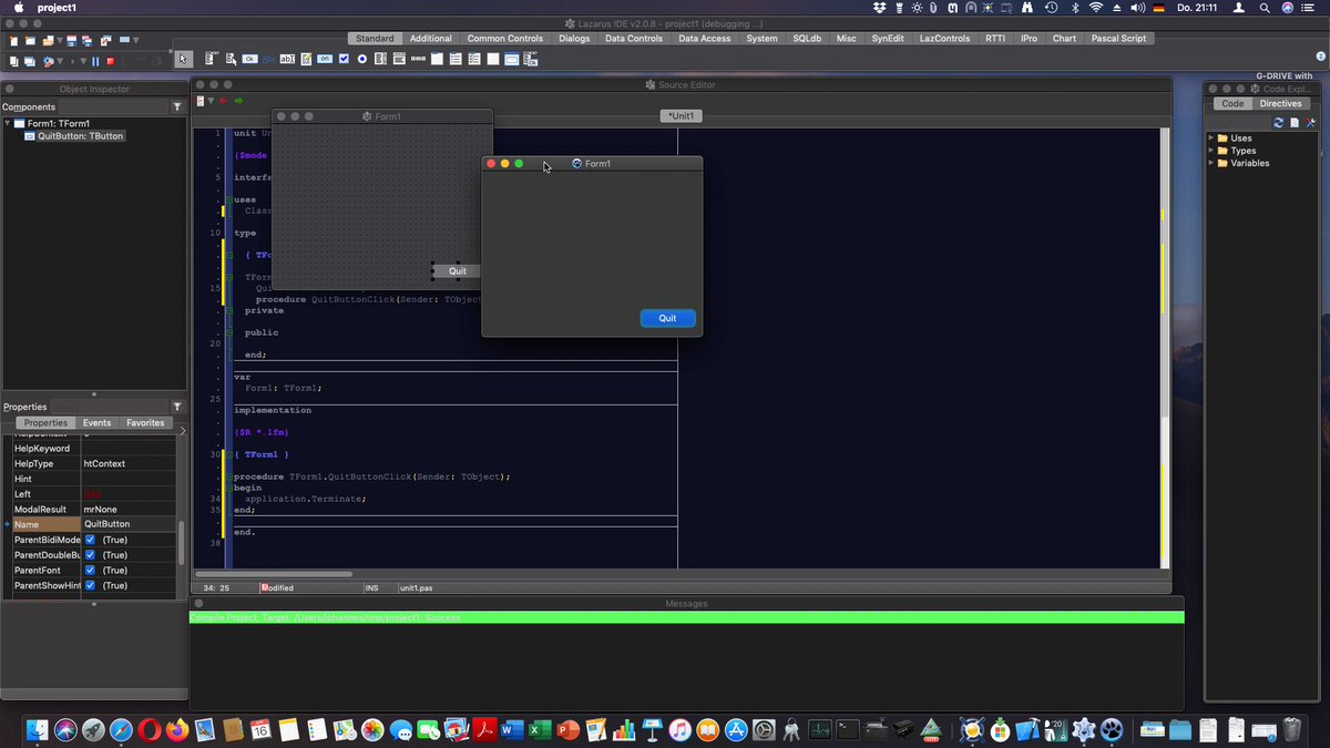 SciPasTips's tweet image. #Pascal and #Object_Pascal can be used to develop for the most recent versions of #macOS, too. IDEs and compilers for the #Mac include #Embarcadero #Delphi, #FreePascal and the #Lazarus IDE.