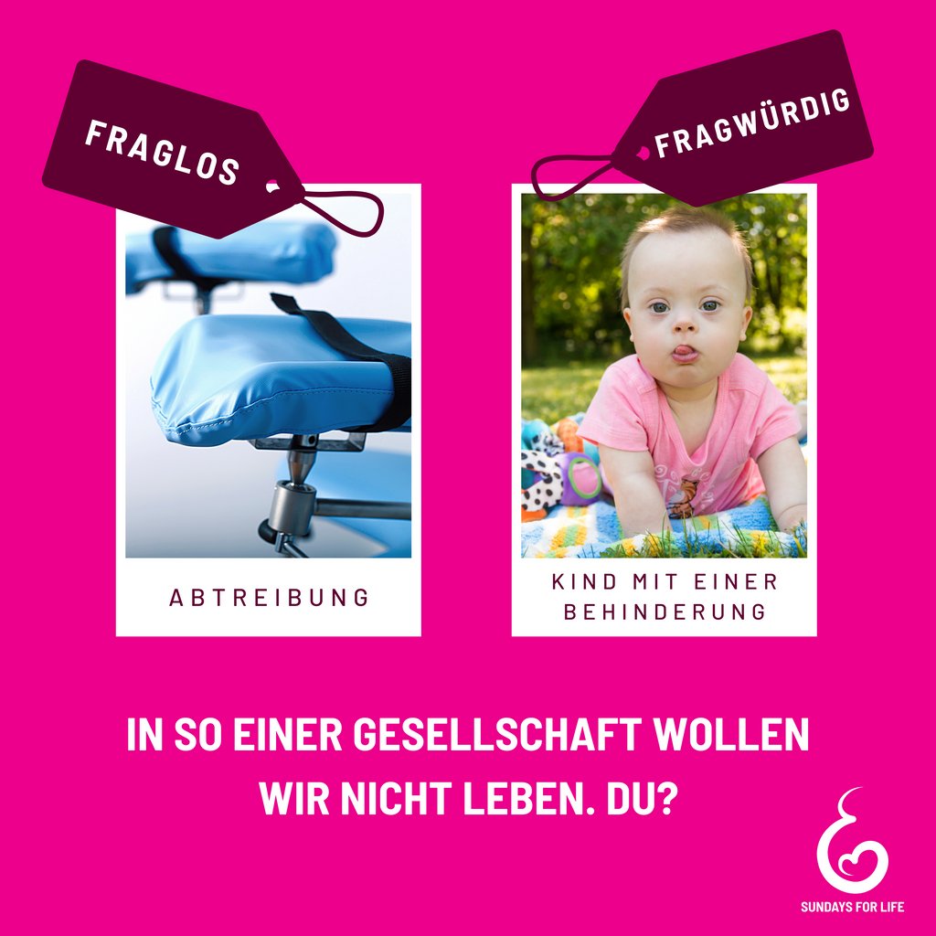 sundaysforlife's tweet photo. Das wurden wohl die #Label verwechselt, denn kein #Mensch sollte #fragwuerdig sein, sondern das #Recht darauf #Leben #toeten zu dürfen. https://t.co/kVHqOk0XLV