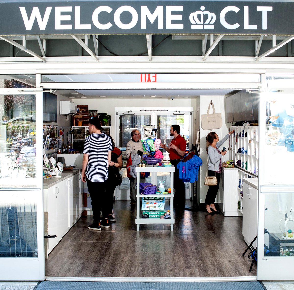 What's your favorite keepsake to grab while traveling? #WelcomeCLT offers uniquely #Charlotte items to help you remember your trip to the #QueenCity. #shopCLT #CLT #travel #charlottesgotalot #VisitCharlotte